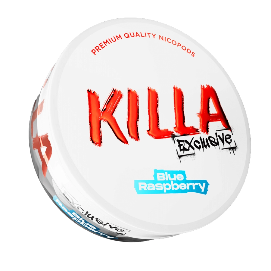 KILLA Exclusive Blue Raspberry - 16.5mg/g product tin