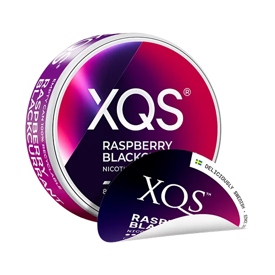 XQS Raspberry Blackcurrant - 8mg product tin