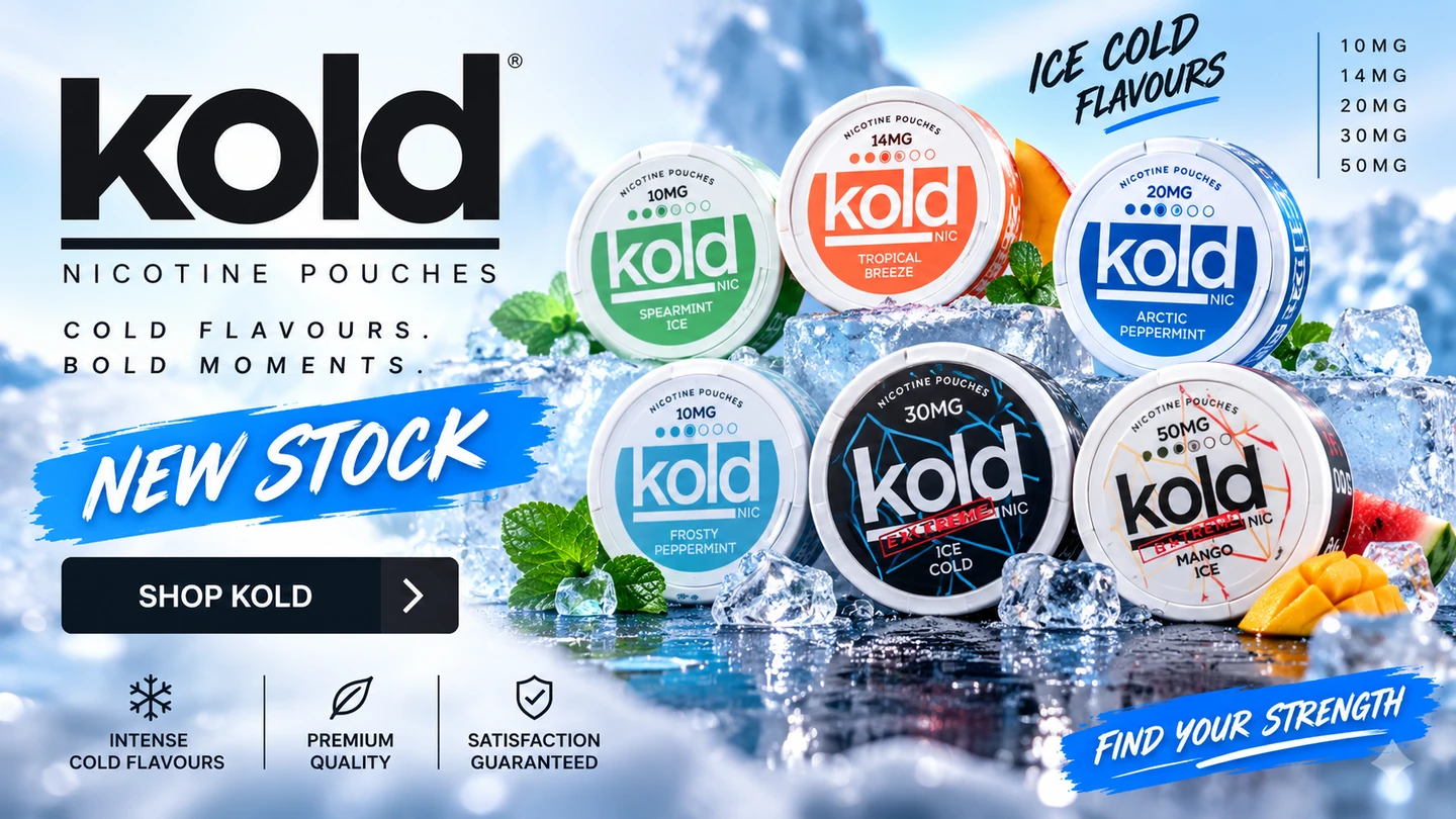 Shop the new KOLD nicotine pouch range