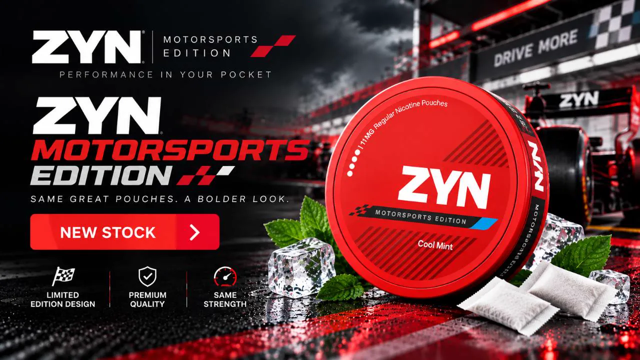 Shop ZYN Motorsports Edition Cool Mint 11mg nicotine pouches