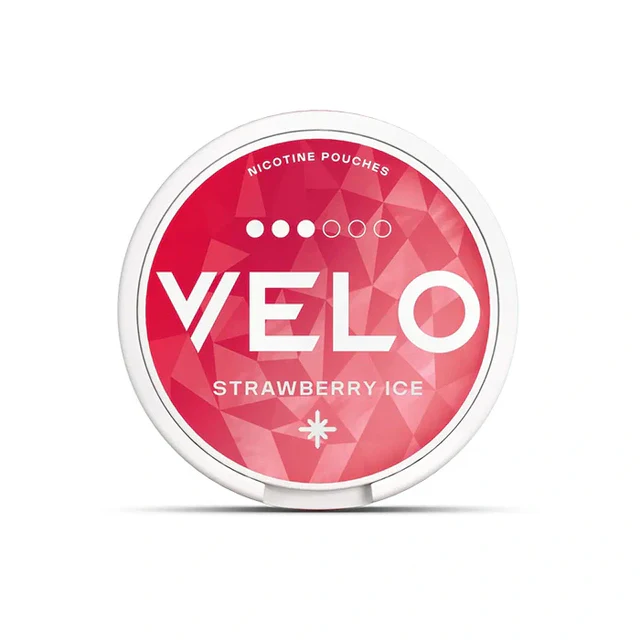 VELO Strawberry Ice 10mg nicotine pouches can