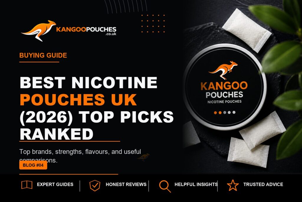 Kangoo Pouches blog banner for Best Nicotine Pouches UK (2026) - Top Picks Ranked