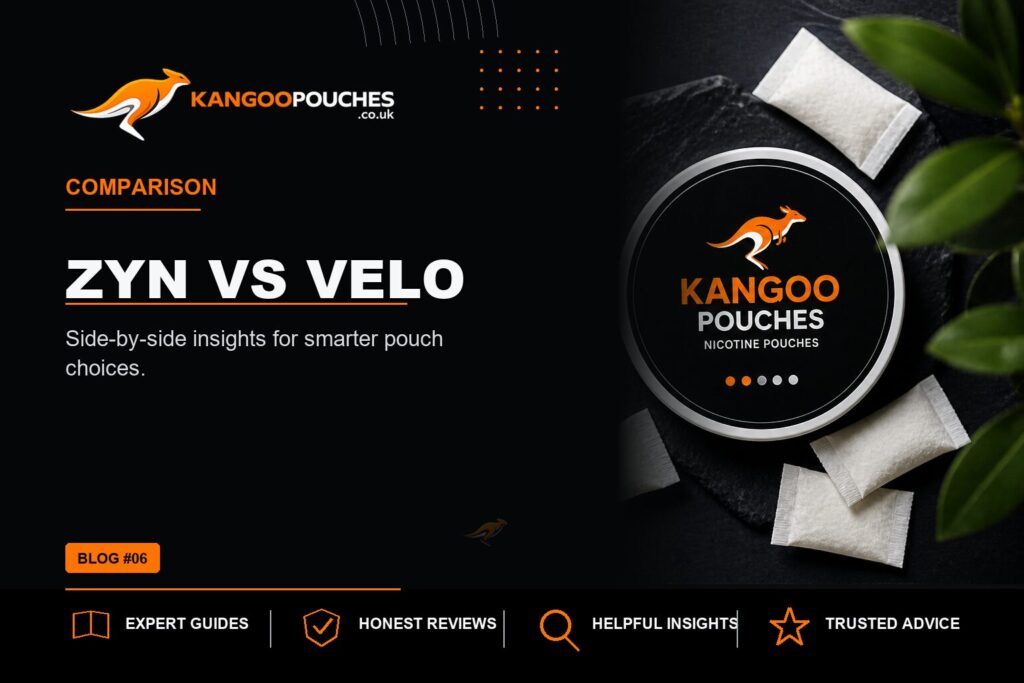 Kangoo Pouches blog banner for Zyn vs Velo