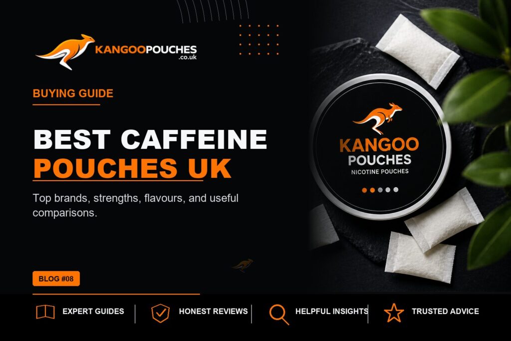 Kangoo Pouches blog banner for Best Caffeine Pouches UK