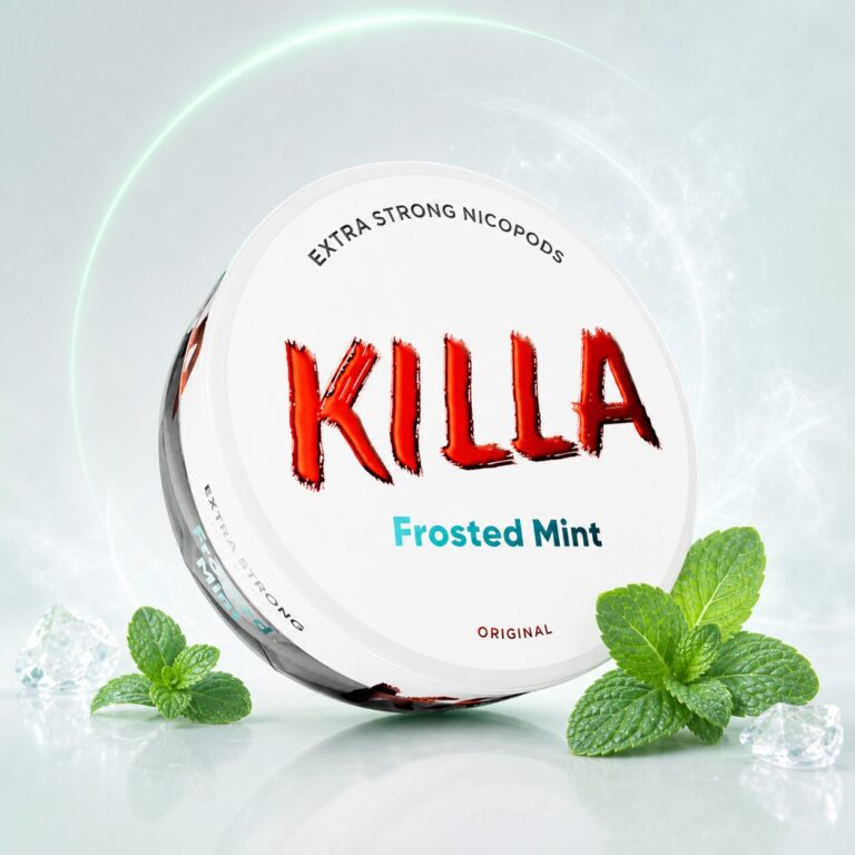KILLA Frosted Mint Nicotine Pouches 13.2mg tin
