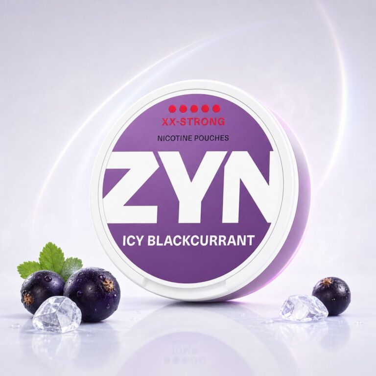 ZYN Icy Blackcurrant 12.5mg nicotine pouch tin