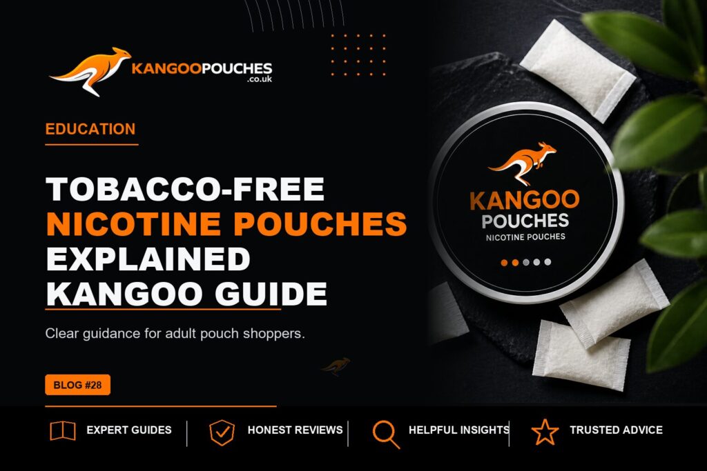 Kangoo Pouches blog banner for Tobacco-Free Nicotine Pouches Explained | Kangoo Guide