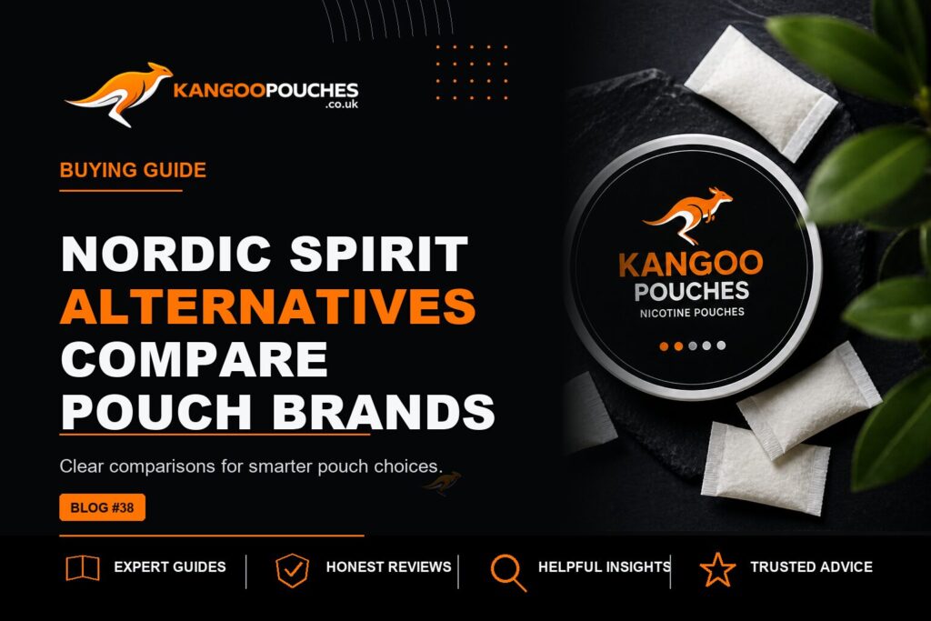 Kangoo Pouches blog banner for Nordic Spirit Alternatives | Compare Pouch Brands
