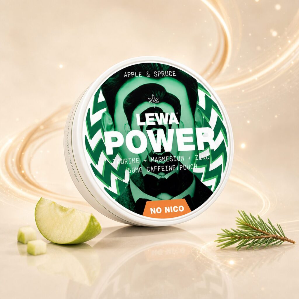 LEWA Power Apple & Spruce Caffeine Pouches 50mg