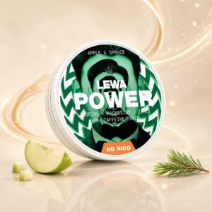 LEWA Power Apple & Spruce Caffeine Pouches 50mg