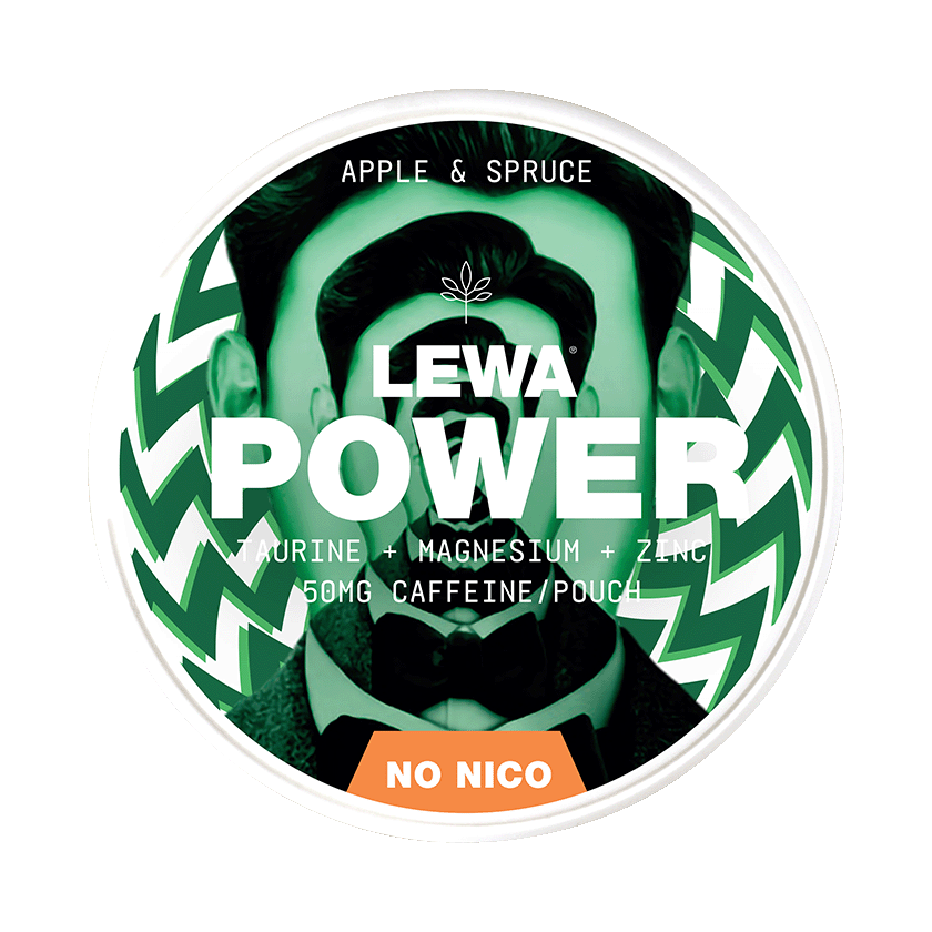LEWA Power Apple & Spruce Caffeine Pouches 50mg