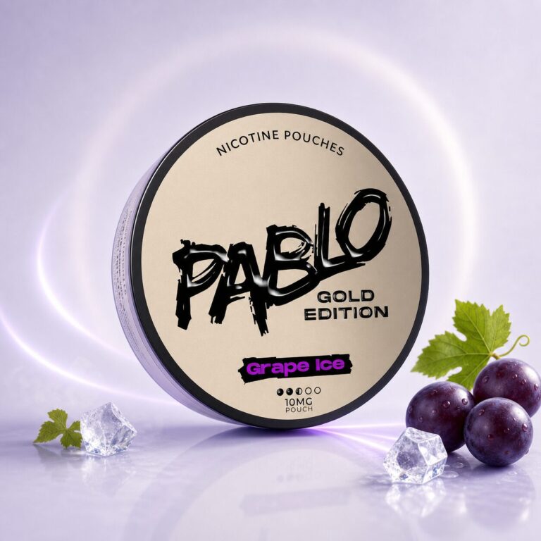PABLO Gold Edition Grape Ice Nicotine Pouches 17mg tin