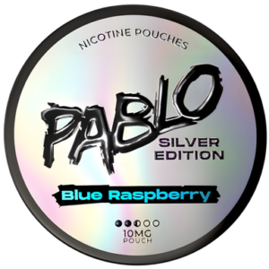 PABLO Silver Edition Blue Raspberry Nicotine Pouches 10mg