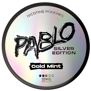 PABLO Silver Edition Cold Mint Nicotine Pouches 10mg