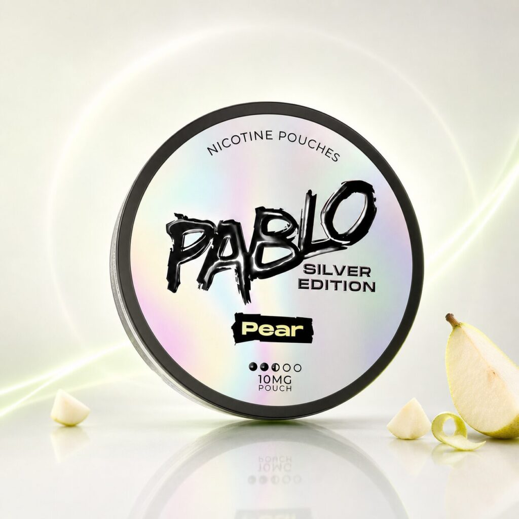 PABLO Silver Edition Pear Nicotine Pouches 10mg