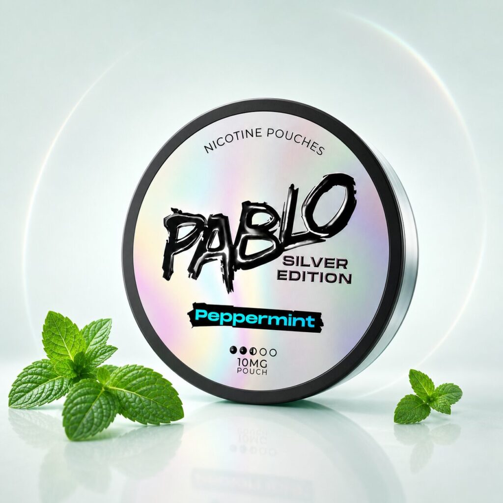 PABLO Silver Edition Peppermint Nicotine Pouches 10mg