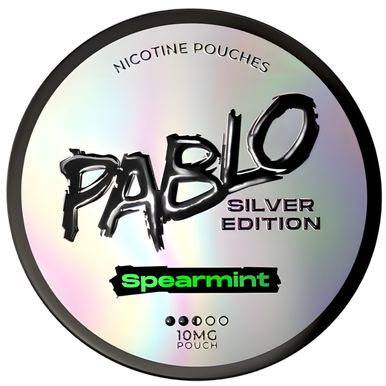 PABLO Silver Edition Spearmint Nicotine Pouches 10mg