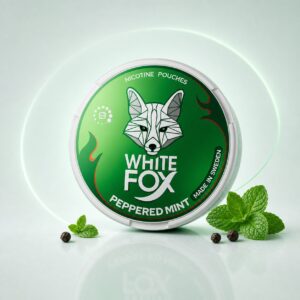 White Fox Peppered Mint Nicotine Pouches 8mg