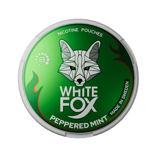 White Fox Peppered Mint Nicotine Pouches 8mg