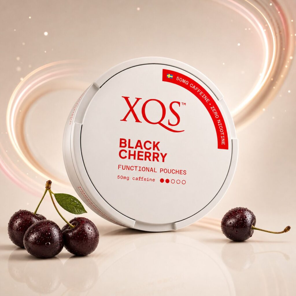 XQS Black Cherry Caffeine Pouches 50mg