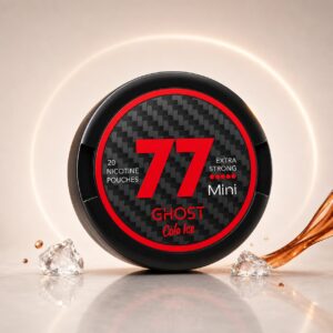 77 Cola Ice 20mg Nicotine Pouches — 20mg nicotine per pouch, mini format, 24 pouches