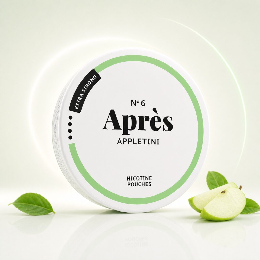 Apres Appletini 8.3mg Nicotine Pouches — 8.3mg nicotine per pouch, slim format, 20 pouches