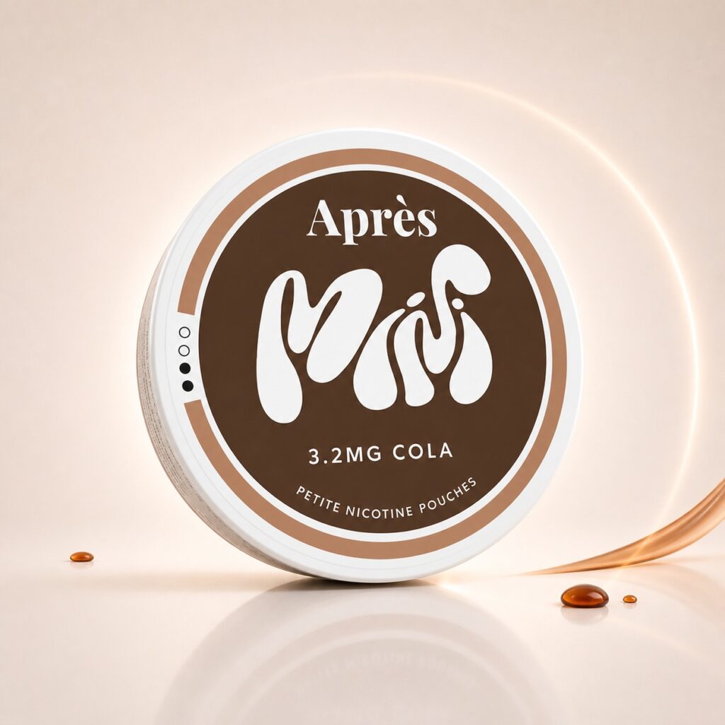 Apres Cola 3.2mg Nicotine Pouches — 3.2mg nicotine per pouch, mini format, 20 pouches