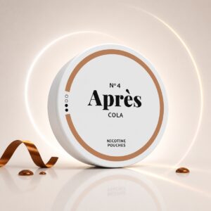 Apres Cola 4.4mg Nicotine Pouches — 4.4mg nicotine per pouch, slim format, 20 pouches
