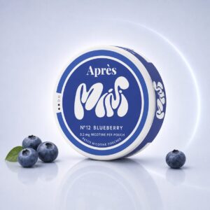 Après Blueberry Mini 3.2mg — 3.2mg nicotine per pouch, mini format, 20 pouches