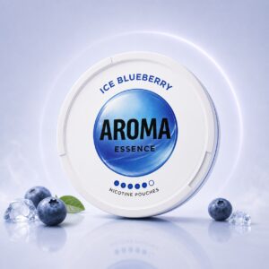 AROMA Ice Blueberry 13mg Nicotine Pouches — 13mg nicotine per pouch, slim format, 20 pouches