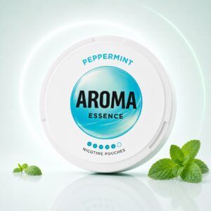 AROMA Peppermint 13mg Nicotine Pouches — 13mg nicotine per pouch, slim format, 20 pouches