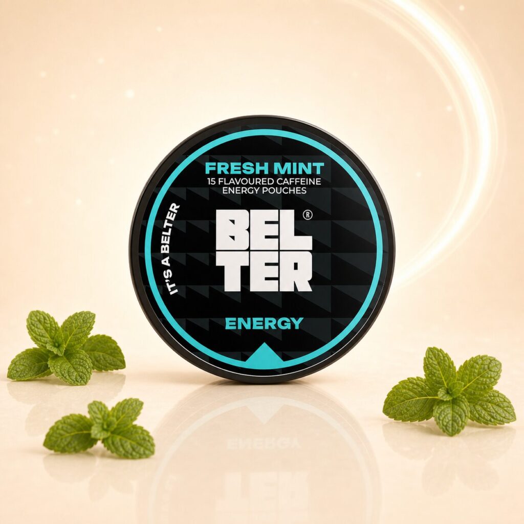 Belter Fresh Mint 80mg caffeine pouch tin