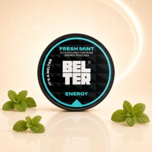 Belter Fresh Mint 80mg caffeine pouch tin