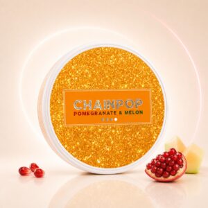 Chainpop Pomegranate & Melon 9mg Nicotine Pouches — 9mg nicotine per pouch, slim format, 20 pouches