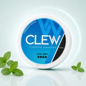 Clew Cool Mint 20mg Nicotine Pouches — 20mg nicotine per pouch, slim format, 20 pouches