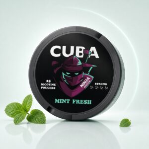 Cuba Mint Fresh 15.6mg Nicotine Pouches — 15.6mg nicotine per pouch, slim format, 25 pouches