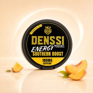 Denssi Peach 100mg caffeine pouch tin