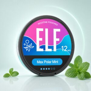 ELF Max Polar Mint 12mg Nicotine Pouches — 12mg nicotine per pouch, slim format, 20 pouches
