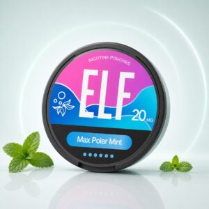ELF Max Polar Mint 20mg Nicotine Pouches — 20mg nicotine per pouch, slim format, 20 pouches