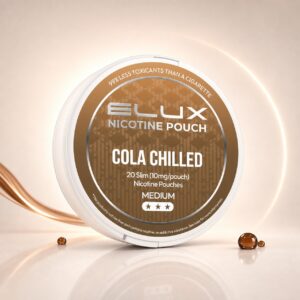 ELUX Cola Chilled 10mg Nicotine Pouches — 10mg nicotine per pouch, slim format, 20 pouches