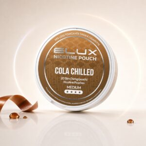 ELUX Cola Chilled 14mg Nicotine Pouches — 14mg nicotine per pouch, slim format, 20 pouches