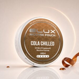 ELUX Cola Chilled 17mg Nicotine Pouches — 17mg nicotine per pouch, slim format, 20 pouches