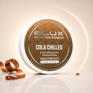 ELUX Cola Chilled 30mg Nicotine Pouches — 30mg nicotine per pouch, slim format, 20 pouches