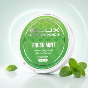 ELUX Fresh Mint 10mg Nicotine Pouches — 10mg nicotine per pouch, slim format, 20 pouches