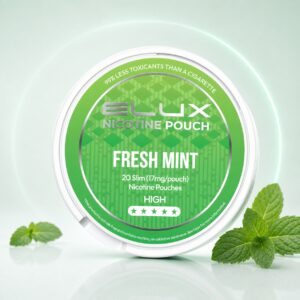 ELUX Fresh Mint 17mg Nicotine Pouches — 17mg nicotine per pouch, slim format, 20 pouches