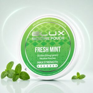 ELUX Fresh Mint 30mg Nicotine Pouches — 30mg nicotine per pouch, slim format, 20 pouches
