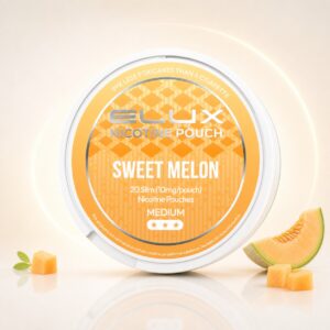 ELUX Sweet Melon 10mg Nicotine Pouches — 10mg nicotine per pouch, slim format, 20 pouches