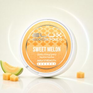 ELUX Sweet Melon 30mg Nicotine Pouches — 30mg nicotine per pouch, slim format, 20 pouches