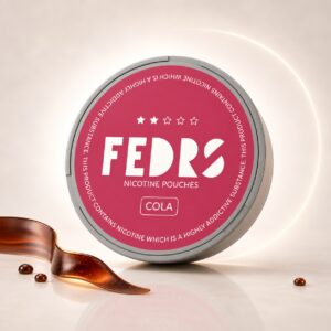 FEDRS Cola 2.5mg Nicotine Pouches — 2.5mg nicotine per pouch, slim format, 20 pouches