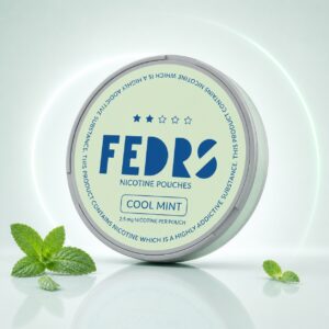 FEDRS Cool Mint 2.5mg Nicotine Pouches — 2.5mg nicotine per pouch, slim format, 20 pouches